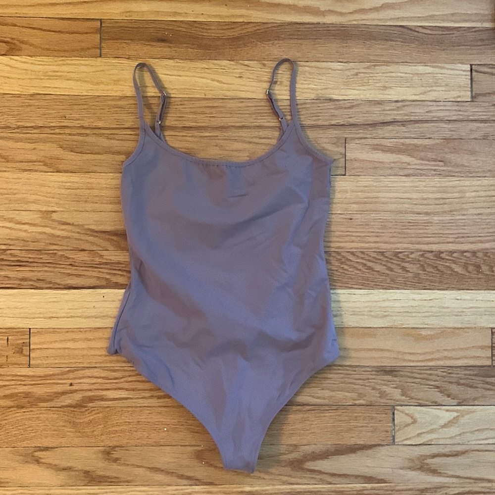 Free people mauve thong bodysuit